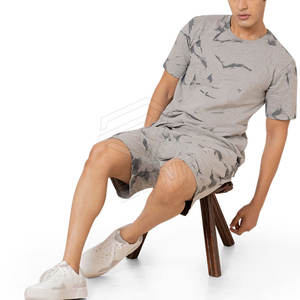 Nuevo Conjunto de Pantalones Cortos de Dos Piezas para Hombre, Estilo Urbano, Casual, Transpirable, de Secado Rápido, con Logotipo Personalizado, Talla Grande, Verano, 100% Algodón - Product Image 5