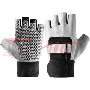 Gants de fitness et de sport unisexes avec logo personnalisé pour la musculation Gants d'entraînement en cuir pour hommes et femmes Vente en gros - Product Image 1