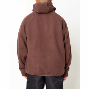 Men long hoodie warm inner lining cotton blend full sleeves casual design great for colder weather and casual outings - Product Image 4