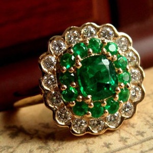 Handmade 925 Sterling Silver Fine Jewelry Vintage Green Emerald Engagement <b>Ring</b> for Women <b>Indian</b> Weddings Wholesale Lot Jaipur - Product Image 3