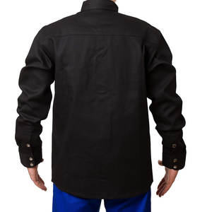 Men's Heavy Duty 100% Cotton Long Sleeve Welding <b>Shirt</b> <b>Flame</b> Resistant and Waterproof Workwear with Breathable Feature - Product Image 2