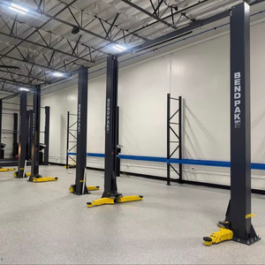 Elevador Hidráulico de Dos Postes para Autos con Capacidad de Elevación de 4000 kg para Mantenimiento Automotriz |   Elevador hidráulico automotriz de 2 postes para autos, para garajes - Product Image 1