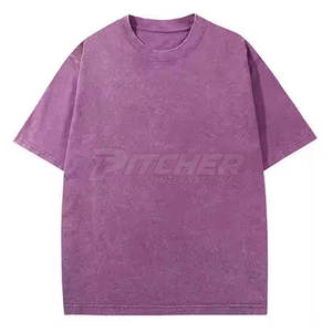 T-shirt pour homme en coton 100% à épaules tombantes, coupe régulière, élégant, respirant, séchage rapide, décontracté, mode de rue - Product Image 1