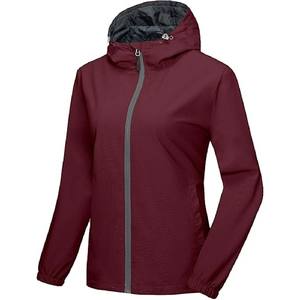 Veste de pluie légère pour homme Veste enduite imperméable de qualité supérieure avec logo personnalisé pour la randonnée Logo de position avant Portable - Product Image 1