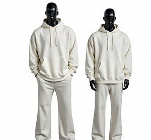 Conjunto Deportivo de Algodón 100% Negro para Hombre, Conjunto Deportivo Transpirable con Sudadera con Capucha Extra Grande y Pantalones Deportivos - Product Image 2