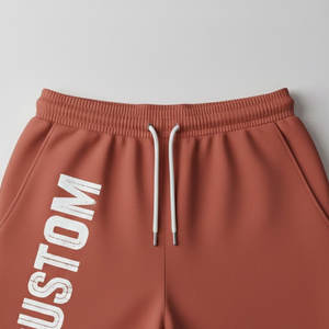 Shorts décontractés pour homme avec logo brodé personnalisé, tissu satiné, doux, respirant, coupe décontractée pour un usage quotidien, style streetwear moderne - Product Image 3