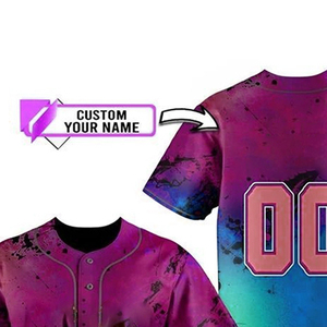 Jersey de béisbol de poliéster personalizado al por mayor de alta calidad, Jersey de softbol de talla grande con bordado de malla Vintage para jóvenes para hombres - Product Image 4