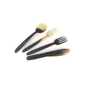 Cubertería de cuerno de búfalo natural de alta calidad para cocina y hoteles, con forma y diseño personalizados. - Product Image 6