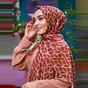 100% Pashmina Katun Merek Mewah Pakaian Luar Ruangan Kualitas Tinggi Tebal Wanita Syal Jilbab Syal