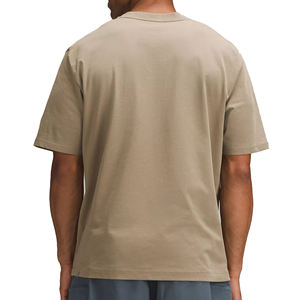 T-shirt décontracté en jersey lourd de qualité supérieure 300 GSM T-shirt respirant en coton tricoté sur mesure OEM de l'usine - Product Image 2