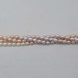 Cuentas de Perlas de Agua Dulce Naturales de Color Blanco Rosado de 6 mm y 7 mm, Cuentas de Piedras Semipreciosas con Buen Brillo para Joyería de Año Nuevo - Product Image 5