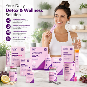 Complément alimentaire DetoxSlim Natural Detox pour la gestion du poids, plusieurs formats, nettoyage digestif, OEM, marque privée - Product Image 3