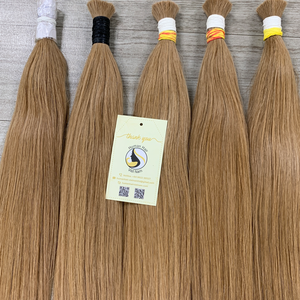 Extensiones de cabello suave a granel de doble cutícula alineada de alta calidad, envío rápido, cabello liso - Product Image 6
