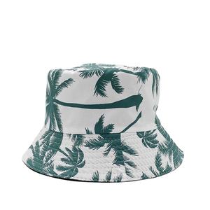 Chapeau de pêcheur double face personnalisé en toile respirante motif cocotier pour hommes et femmes – Tendance, anti-UV, idéal pour la pêche quotidienne et les loisirs en extérieur - Product Image 1