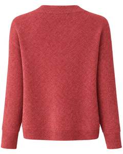 Women Red Wrap Style Knit Sweater Long Sleeve V Neck Soft Casual <b>Winter</b> <b>Top</b> Elegant Ladies Fashion Pullover For Daily Wear - Product Image 2