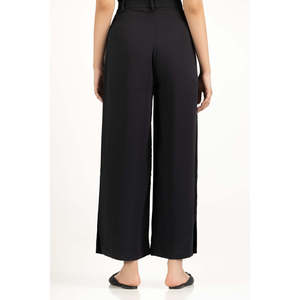 Pantalones Anchos de Cintura Alta en Crepé, Corte Regular con Función Antiarrugas-WM-TRC-WS25-302 - Product Image 5