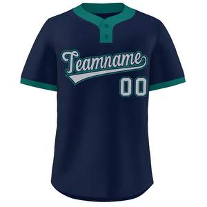 Jersey de béisbol personalizado estilo callejero abotonado camisa de softbol de malla de secado rápido colores llamativos bordado juvenil ajuste Retro Look EE. UU. - Product Image 1