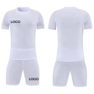 Conjunto de Uniforme de Fútbol Unisex de Alta Calidad, 100% Poliéster, con Parte Superior de Algodón, Secado Rápido y Transpirable para Adultos, Verano - Product Image 4