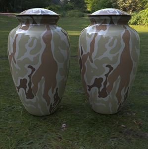 Urnas de cremación de camuflaje verde Premium para adultos Bolsa de terciopelo gratis incluida-MAX B EXPORTS Fabricante indio - Product Image 3