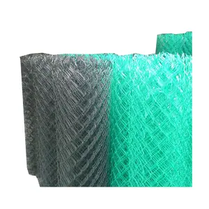 Customizable Height & Colour Top Quality Long Lasting Low Maintenance Pvc Coated Chain Link Fence Panels for Highways Bridges
