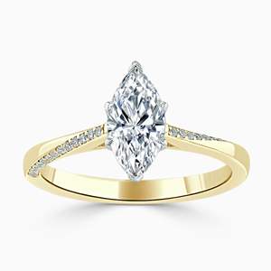 Marquise Cut Cathedral Engagement Ring For Women - Product Image 3