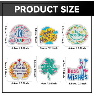 Proveedor de insignias de tela bordada, ropa con logotipo 3D personalizado, parches bordados para coser, tela de sarga para sombrero - Product Image 2