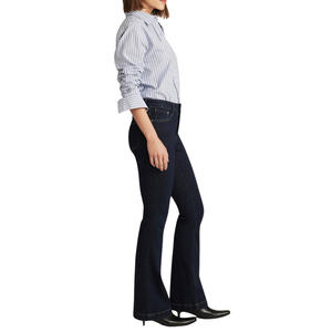 Jeans de Mujer al por Mayor, Personalizados OEM ODM, Mezclilla Premium, Cintura Alta, Pantalones Holgados, Producción de Moda Directa de Fábrica - Product Image 2