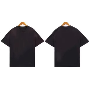 Camisetas de algodón suave 100% Unisex con estilo, camisetas de punto con patrón sólido para ropa informal diaria, cómodas para hombres y mujeres - Product Image 4