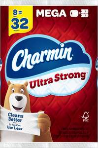 Papel Higiénico Charmin Ultra Strong de 2 Capas, Rollo Mega, Blanco, 242 Hojas por Rollo, 8 Rollos por Paquete, Caja de 4 Paquetes - Product Image 2