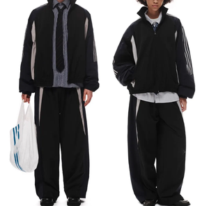 Conjunto Deportivo de Chaqueta y Pantalones de Invierno Transpirables con Logotipo Personalizado al por Mayor, Chaqueta Cortavientos Deportiva para Hombre - Product Image 1