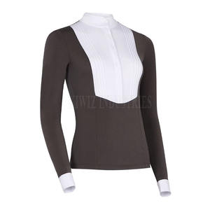 Nuevas camisas de moda con logotipo estampado personalizado, Camisa de algodón para montar a caballo, camisa transpirable ligera para montar a caballo - Product Image 1