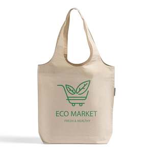 Bolsa de Tela Reutilizable Ecológica de Algodón Orgánico con Diseño de Asa Único, Opciones de Empaque Inteligente, Bolsa Personalizada para Grandes Marcas - Product Image 2