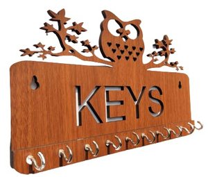 Customized Size and Shape 100% Best Quality <b>Wooden</b> Key Stand Holder for Wall Decorative Key Mail Holder Low Price <b>Spice</b> Use - Product Image 5