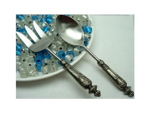 Ensemble de couverts en métal classique ensemble de couverts de ménage d'hôtel couverts de mariage couverts de noël en acier inoxydable de haute qualité - Product Image 3