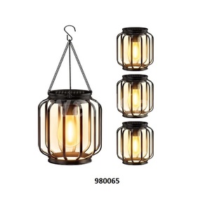 Custom Home Decor Wall-mount Hexagon Shape Antique Metal Lantern - Product Image 5