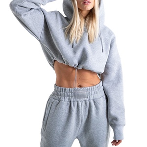 Conjuntos de mujer con estampado de silicona y logotipo personalizado, chándales a juego para mujer, Camiseta corta de algodón para correr en blanco, chándales - Product Image 1