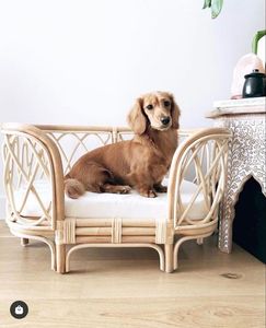 ที่นอนสัตว์เลี้ยงหวายออร์แกนิกเป็นมิตรกับสิ่งแวดล้อม,สำหรับสุนัขและแมวที่น่ารักอุปกรณ์สัตว์เลี้ยงขายส่งทำจากเวียดนาม - Product Image 5