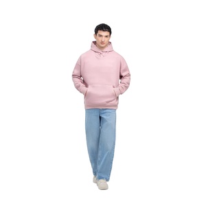 Sudaderas con Capucha de Punto para Hombre, Color Rosa Claro, Suaves, de Forro Polar, para Invierno, Ropa Deportiva, Personalizables con Impresión de Marca, Venta al Por Mayor - Product Image 3