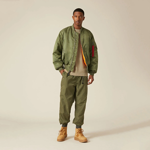 แจ็กเก็ตบอมเบอร์สำหรับผู้ชายเสื้อกันลมผ้าแคนวาสสำหรับผู้ใหญ่ - Product Image 5