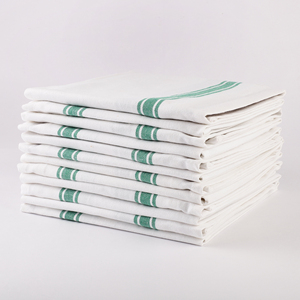 Vintage Strips Recycled Cotton <b>Kitchen</b> <b>Towel</b> in Red for Golf <b>Kitchen</b> Use - Product Image 1