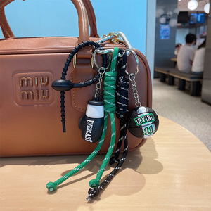 Basketball porte-clés gants de boxe corde tressée pendentif sac pendentif voiture porte-clés lanière - Product Image 3