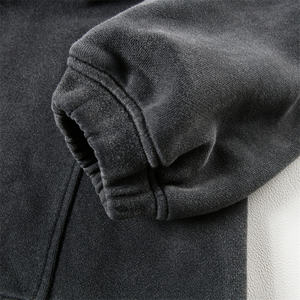 Sudadera con Capucha Unisex Personalizada Sportish Impex, Estilo Holgado, Lavado Ácido, Cierre Completo, Felpa Francesa, Estilo Vintage, Lavado Monkey - Product Image 3