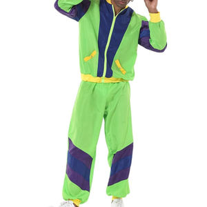 Rétro Sportswear Hommes Survêtement Adulte Disco Survêtements Hip Hop Sport Costume Colorblock Veste Tenues Carnaval Ensemble - Product Image 4
