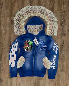 Sweat à capuche en détresse Vintage déchiré Streetwear pull décontracté hommes femmes sweat à capuche en détresse Vintage pull à capuche en détresse - Product Image 2