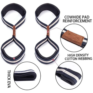 Meilleures sangles de musculation pour soulever des poids, sangles de poignet en forme de 8 pour la musculation, l'entraînement de musculation - Product Image 5