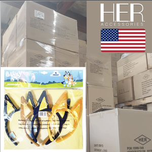 Diadema de peluche con orejas de animal al por mayor, caja de 150 unidades, accesorio de disfraz, belleza y moda, juguete, stock en almacén de CA, EE. UU. - Product Image 1