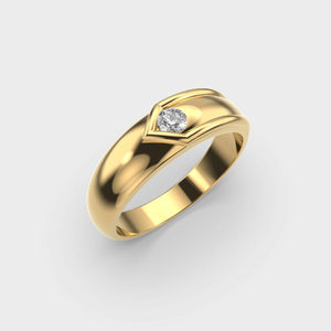 Banda de boda de diamante delicado para hombre, banda de compromiso de diamante CVD de corte redondo, perfecta para todas las ocasiones, regalos para el padre - Product Image 5