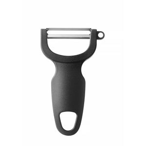 "Black Plastic Universal <b>Fruit</b> & Veg Peeler 110mm Long" - Product Image 1