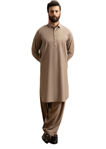 ชุดสلوارคามีซผ้าฝ้ายคุณภาพสูงสำหรับผู้ชาย สไตล์ดั้งเดิม แห้งเร็ว ใส่ได้ทุกฤดู ปรับแต่งได้ - Product Image 2