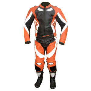 Traje de una pieza de cuero genuino para motocicleta de carreras de alta velocidad hecho a medida al por mayor - Product Image 5
